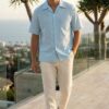Cloud Jacquard Short-Sleeve Shirt