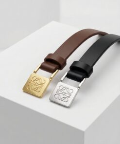 Plaque Leather Belt 25mm