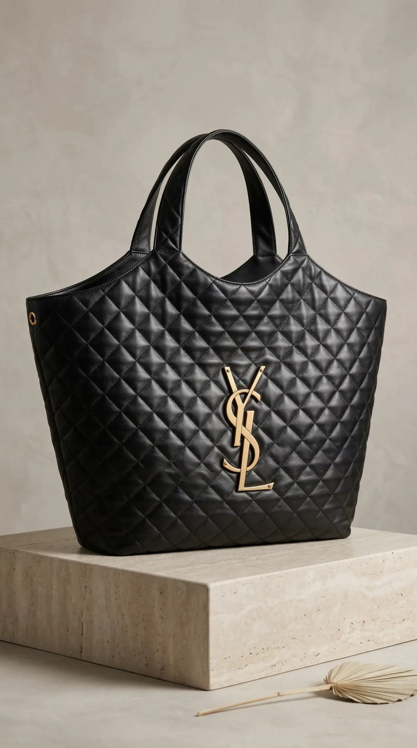ICARE maxi shopping bag in lambskin leather with a quilted effect