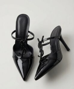 Cassandra Sandal in patent leather - Black