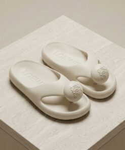 Platform Slide Sandal - White