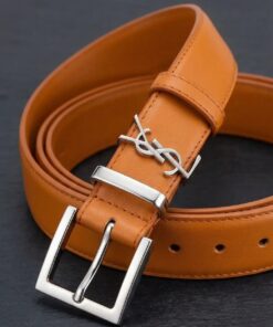 CASSANDRE Thin Belt with square buckle in box Saint Laurent Leather