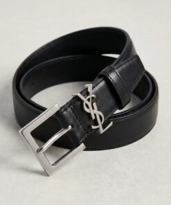 CASSANDRE Thin Belt with square buckle in box Saint Laurent Leather
