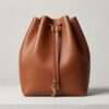 Smooth Leather Bucket Bag 37 – Cognac Smooth Leather (Gold Hardware)