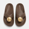 Foam Bubble Slides - Brown