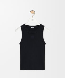 Loewe Ribbed Logo Tank Top - Black