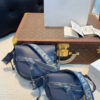 ual Mini Leather Crossbody Bag - Dark Blue