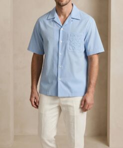 Cloud Jacquard Short-Sleeve Shirt