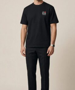 Geometric Embroidered T-Shirt