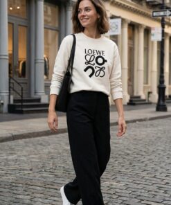 Embroidered Graphic Sweatshirt - White