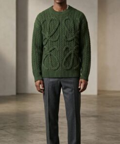 Heritage Cable Knit Sweater - Green