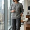 Heritage Cable Knit Sweater - Gray