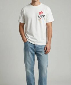 Floral Graphic Heavyweight Tee - White