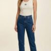 Ribbed Tank Top - White