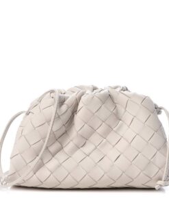 Intrecciato Leather Clutch Pouch