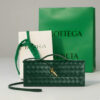 Leather Clutch Emerald green