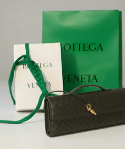 Leather Clutch Khaki