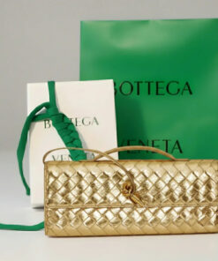 Leather Clutch Gold
