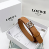 Reversible Smooth Leather Belt - Brown