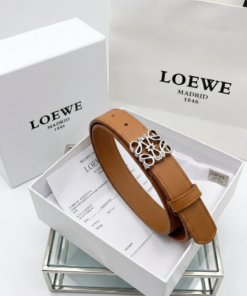 Reversible Smooth Leather Belt - Brown