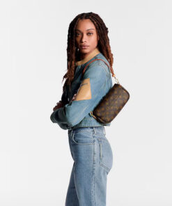 Chain Wallet On Strap Bag