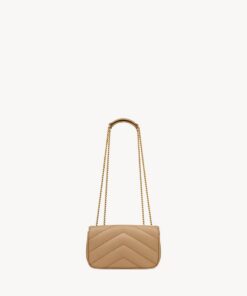 LOULOU MINI in lambskin leather – Beige