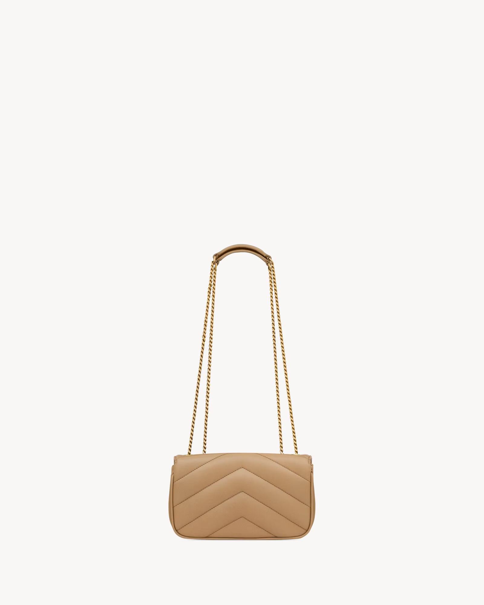 LOULOU MINI in lambskin leather – Beige