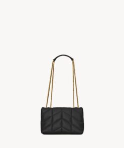 PUFFER TOY in lambskin - Black