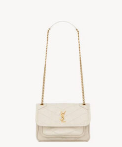 NIKI Mini in vintage leather – Ivory