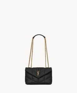 PUFFER TOY in lambskin - Black