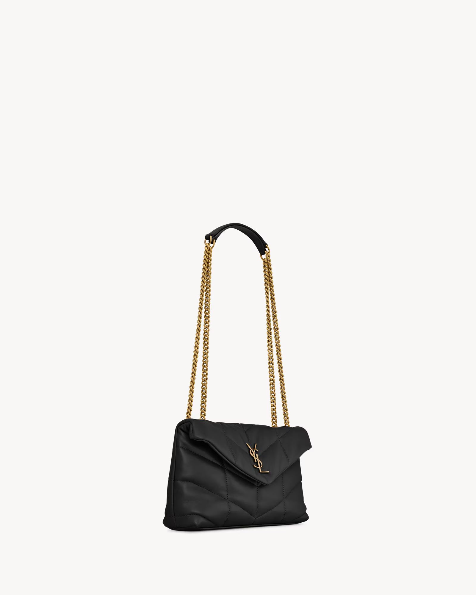 PUFFER TOY in lambskin - Black