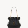 JAMIE SHOPPING BAG in lambskin leather – Black