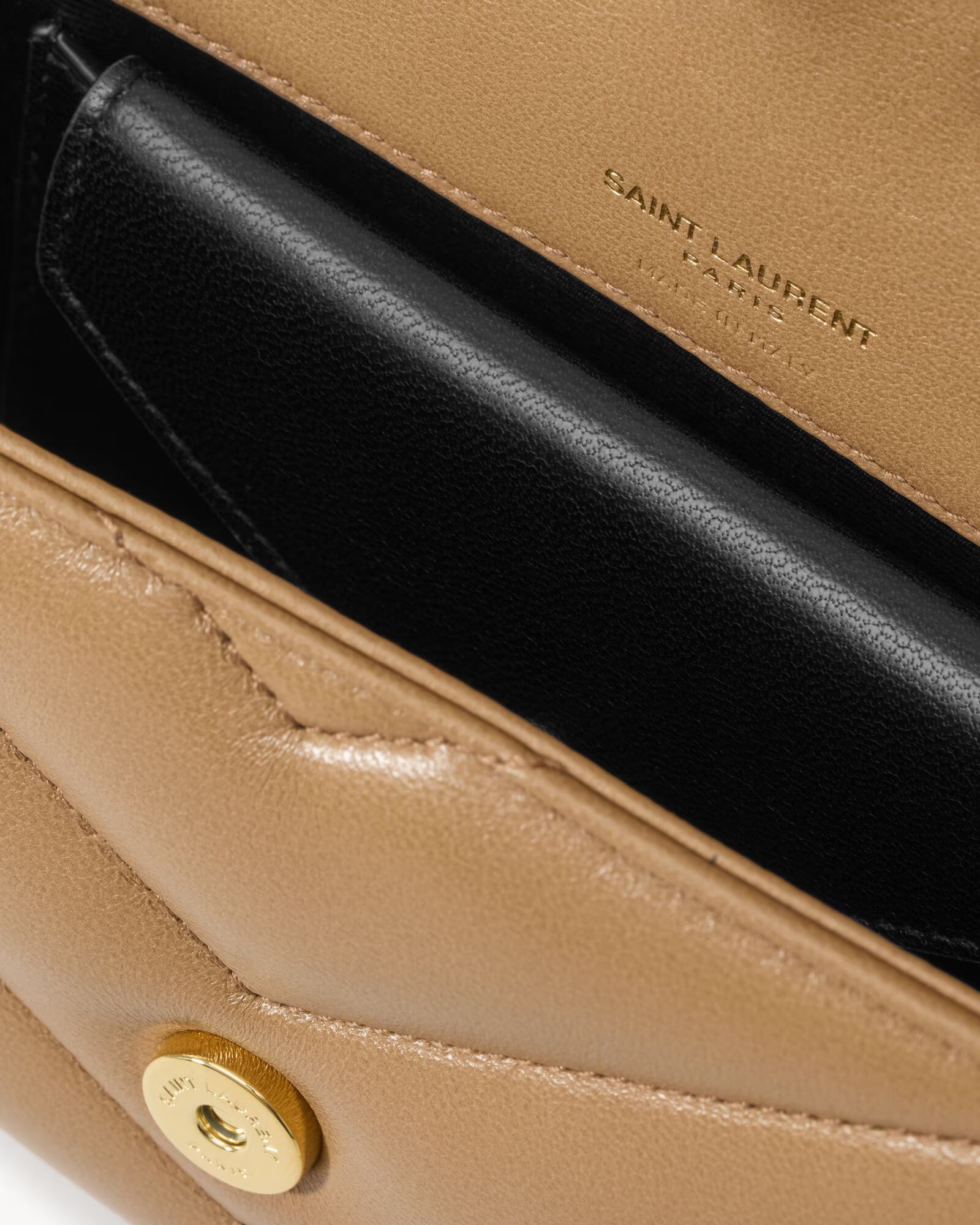 LOULOU MINI in lambskin leather – Beige
