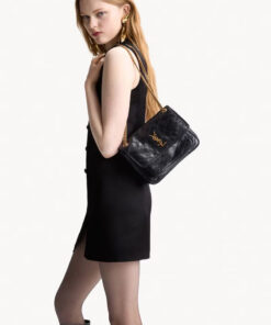 NIKI Mini in vintage leather – Black