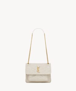 NIKI Medium in Vintage Leather – Cream