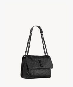 NIKI Medium in Vintage Leather – Black