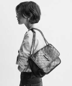 NIKI Medium in Vintage Leather – Black