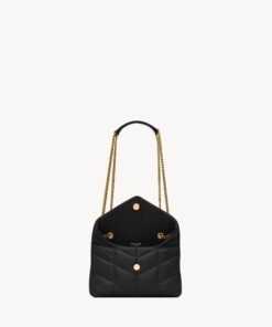 PUFFER TOY in lambskin - Black