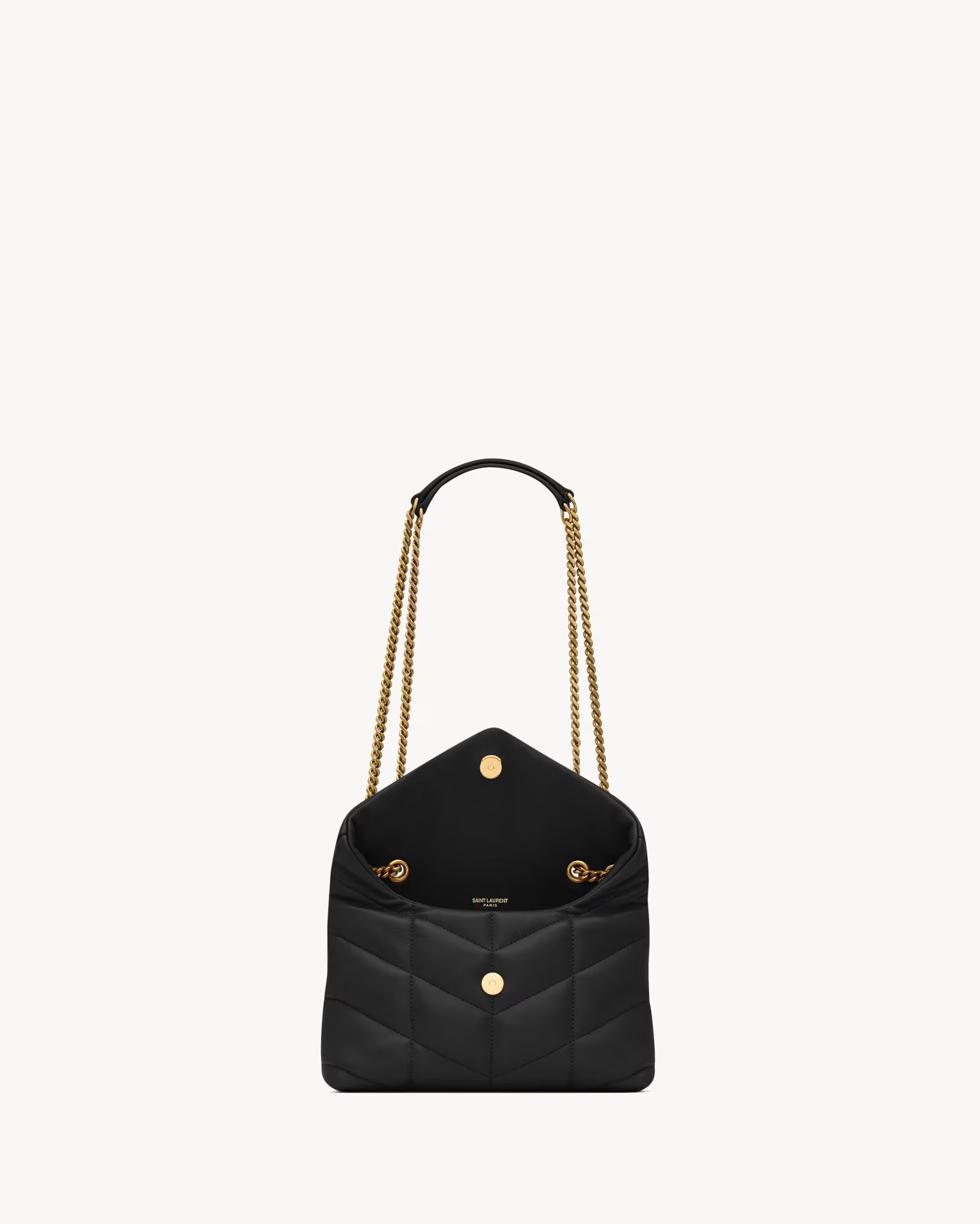 PUFFER TOY in lambskin - Black