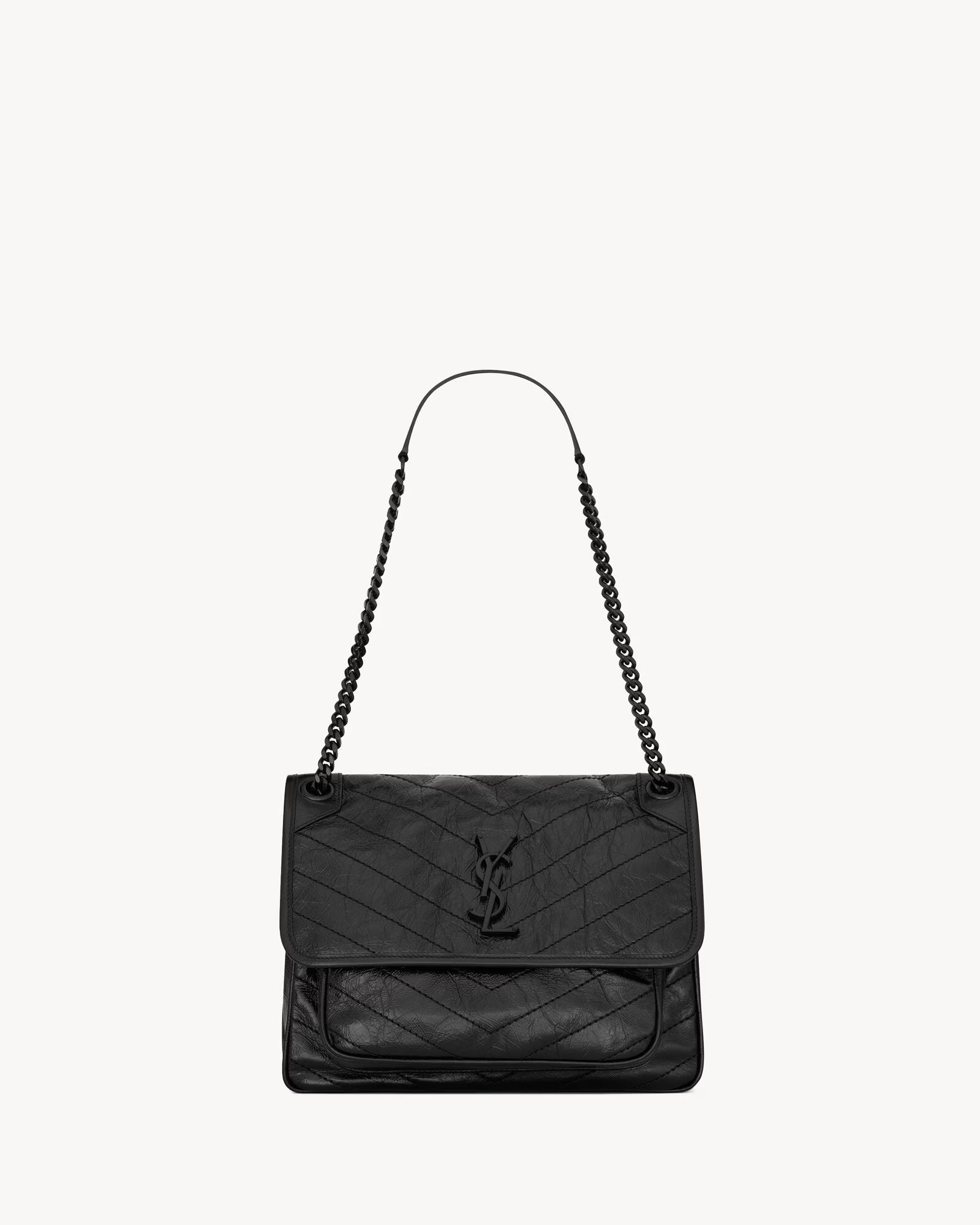 NIKI Medium in Vintage Leather – Black