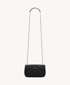 LOULOU MINI in lambskin leather – Black
