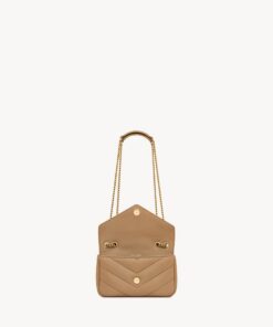 LOULOU MINI in lambskin leather – Beige