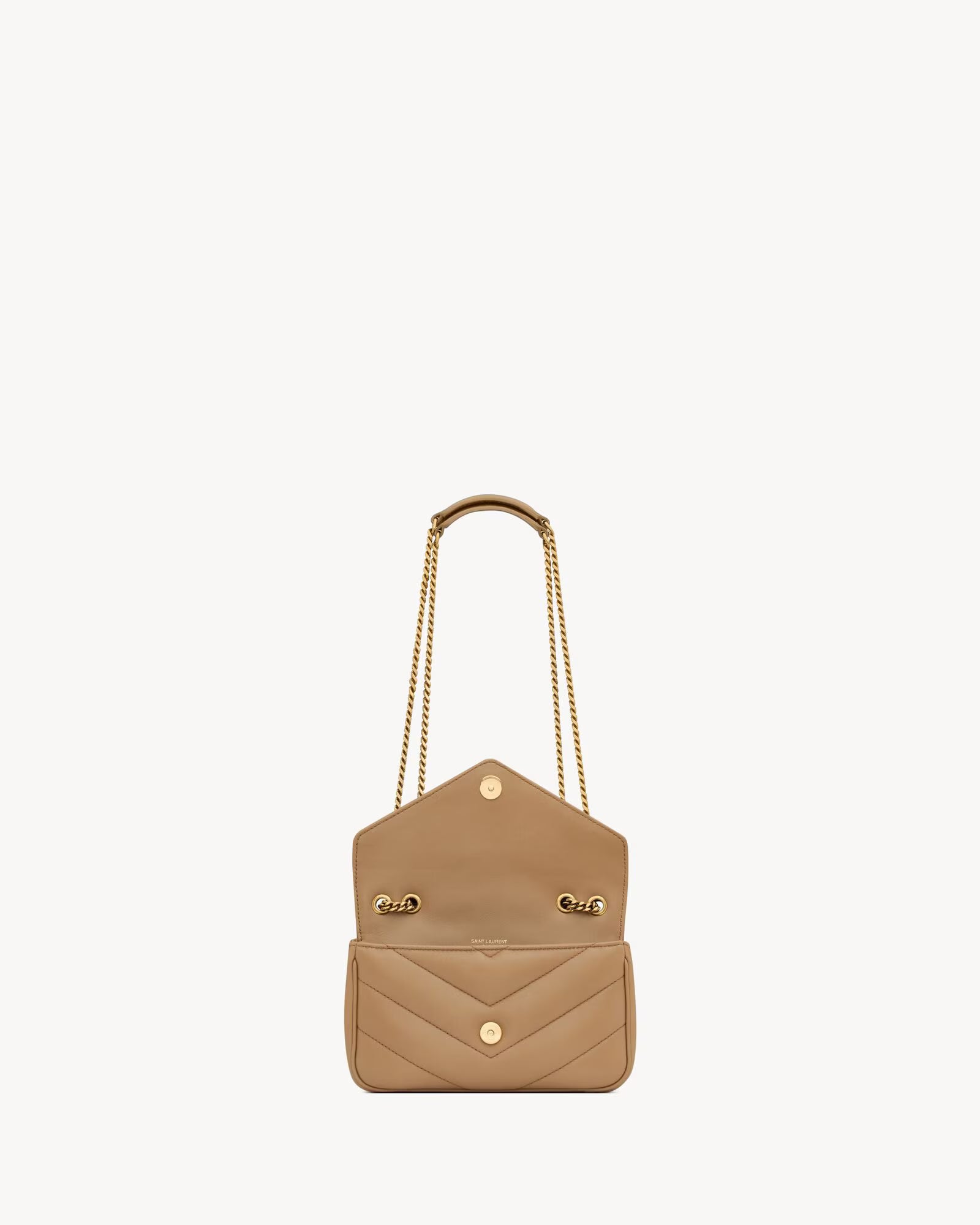LOULOU MINI in lambskin leather – Beige