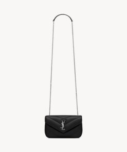 LOULOU MINI in lambskin leather – Black