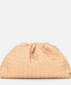 Intrecciato Leather Clutch Pouch