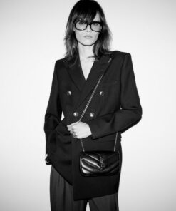 LOULOU MINI in lambskin leather – Black