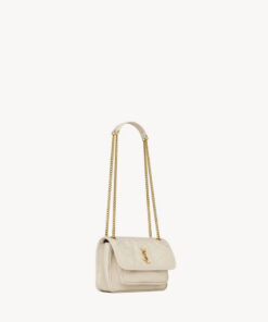 NIKI Mini in vintage leather – Ivory