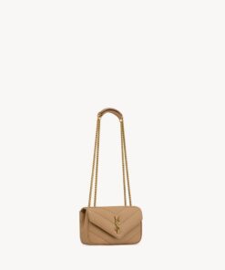 LOULOU MINI in lambskin leather – Beige